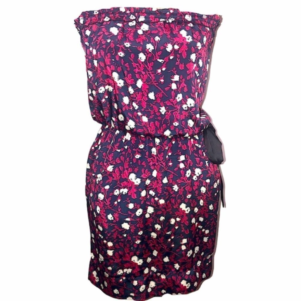 Staring at stars - Floral strapless dress